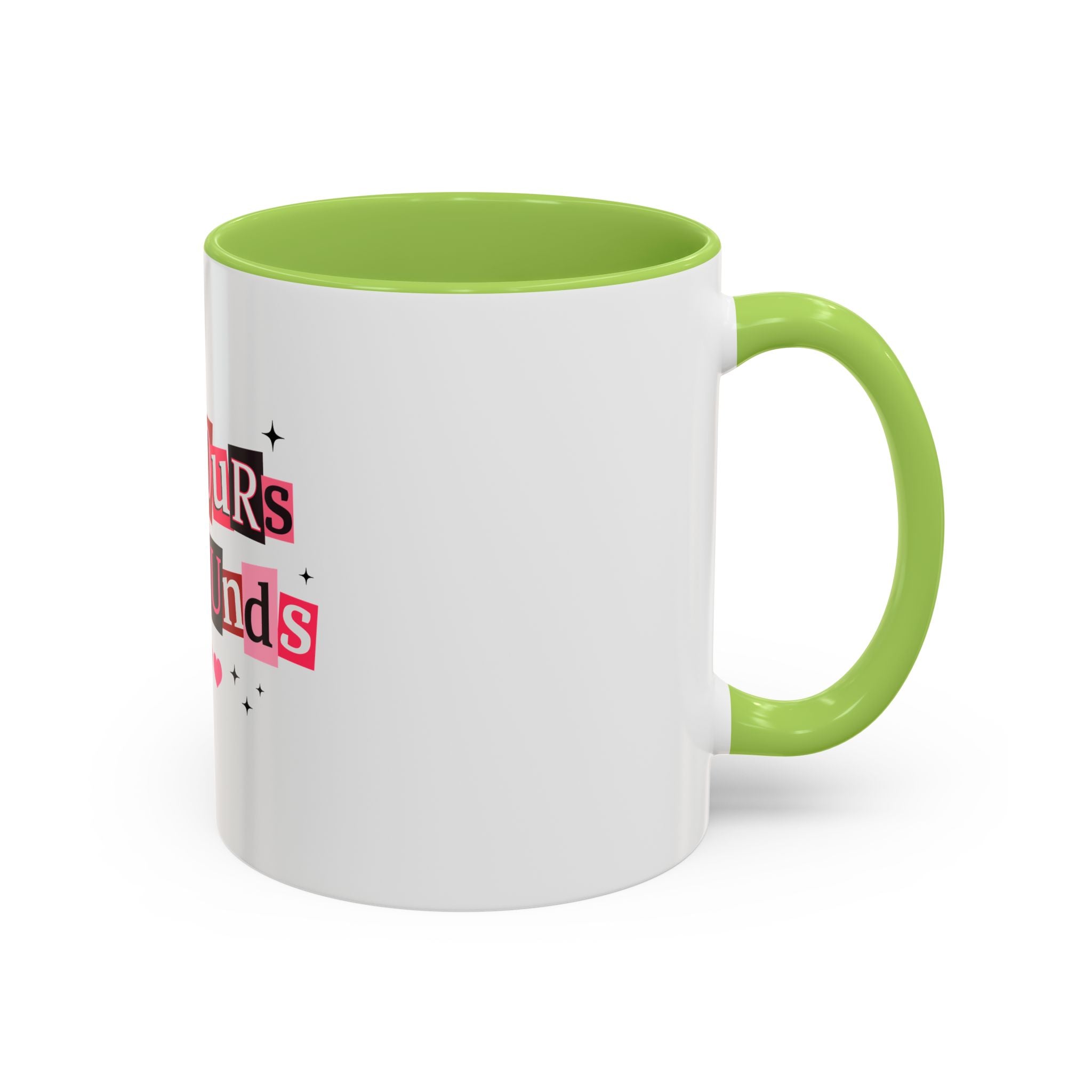 I'm Yours No Refunds Coffee Mug — Cute Valentine's Ransom-Note Love Design