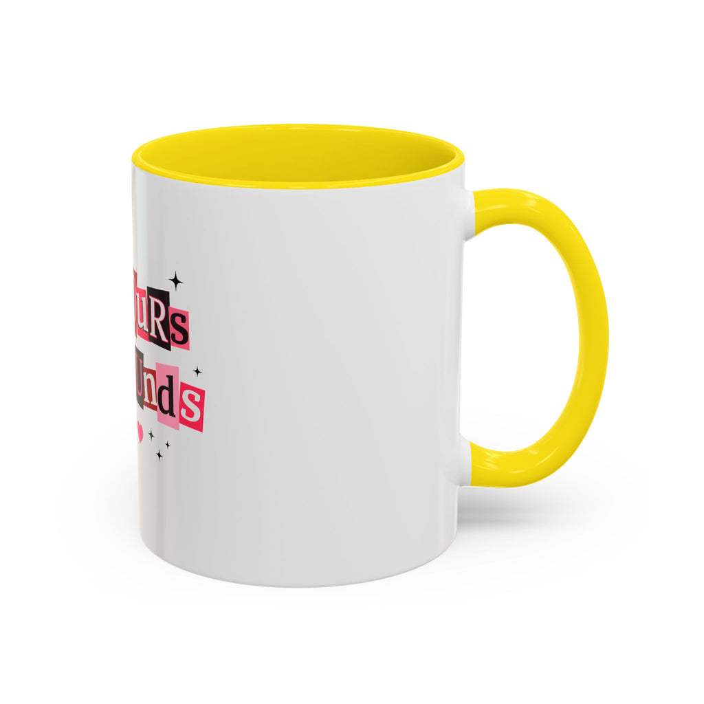 I'm Yours No Refunds Coffee Mug — Cute Valentine's Ransom-Note Love Design